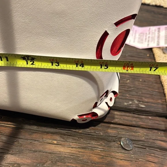 Christian Louboutin White and Red Designer Tote - Picture 5 of 8